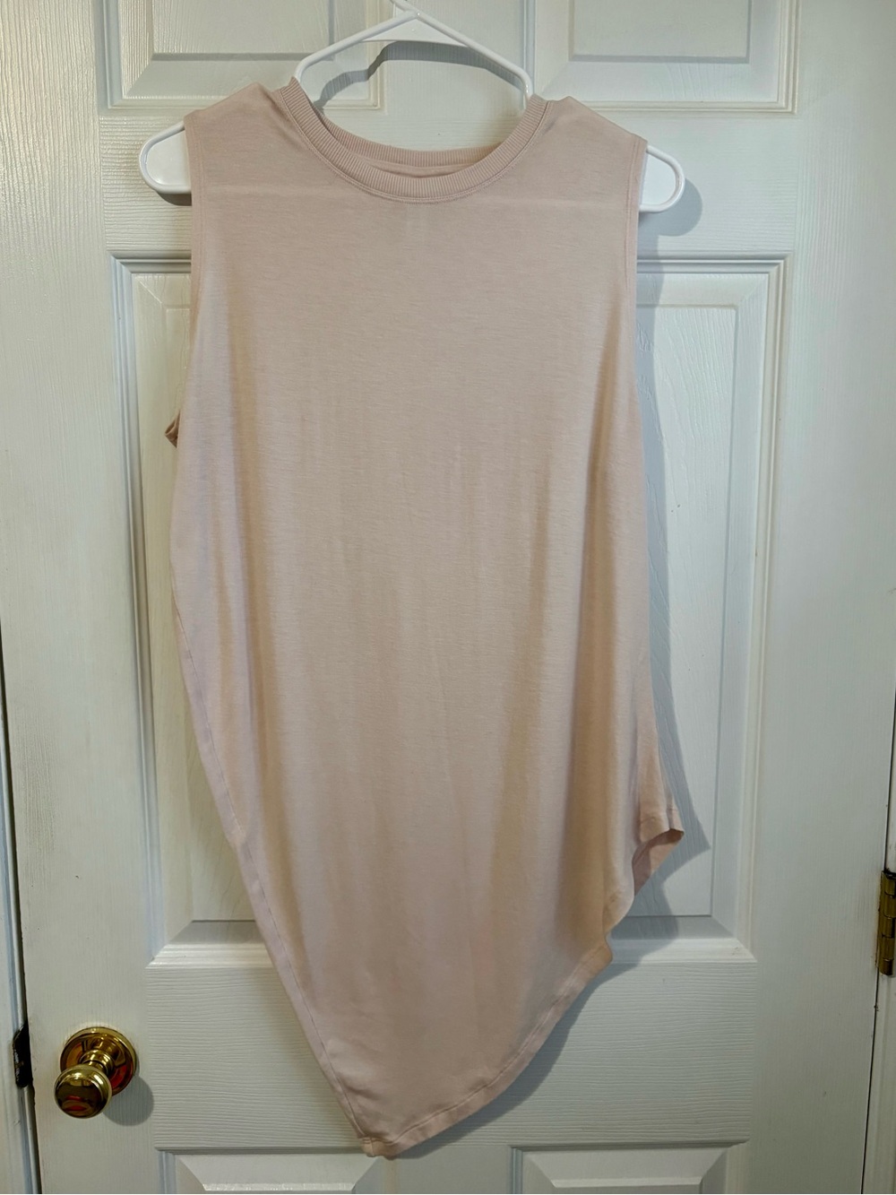 Athleta Pink Asymmetrical High Low Tank Top Size M
